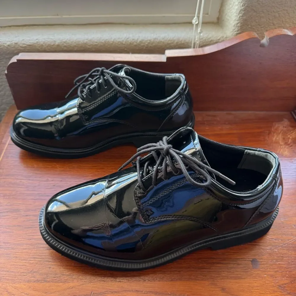Thorogood Men's and Women's Black Poromeric Uniform Oxford Dress Shoes 8.5 NIB